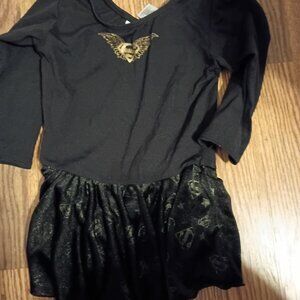 Girls size 8/10 Nastia Supergirl black dance leotard